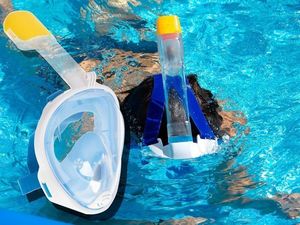 Ikonka Maska do snurkowania, L/XL, niebieska universal 3