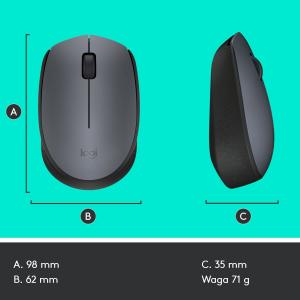 Mysz Logitech M170 czarno-szara (910-004642) 9