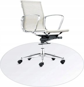 Mata pod krzesło podłogowa PCV okrągła 2mm fi 100 2
