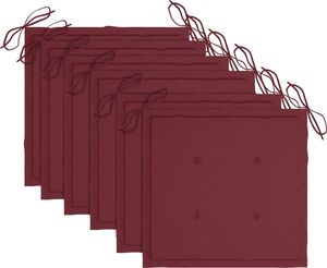 vidaXL Składane krzesła ogrodowe, 6 szt., poduszki, drewno akacjowe 3