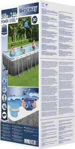 Bestway Basen Power Steel z zestawem, prostokątny, 488x244x122 cm 9