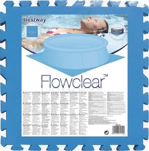 Bestway Bestway Mata ochronna pod basen, 8 szt., niebieska, 58220 5