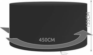 Ikonka Pokrowiec na kosz ogrodowy podwójny czarny 11