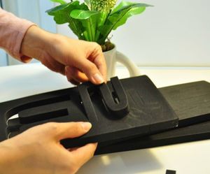 Ikonka Zegar ścienny duży 80-120cm srebrny 12 cyfr 4