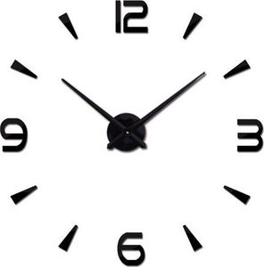 Ikonka Zegar ścienny, duży, 80-120cm, czarny, 4 cyfry (KX7847) 1