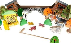 Ikonka Kolejka drewniana - tor 89 elementów 8