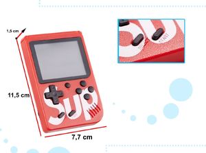 Ikonka Konsola przenośna Game Box 400 gier czerwona 4