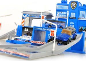 Ikonka Komisariat - Posterunek Policji Z Garażem - Auta, Helikopter 4