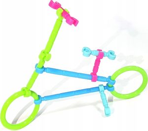 Ikonka Patyczki Słomki Konstrukcyjne, Klocki Edukacyjne 1000 Elementów 8