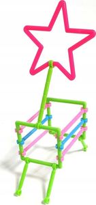 Ikonka Patyczki Słomki Konstrukcyjne, Klocki Edukacyjne 1000 Elementów 9