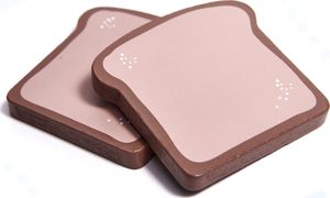 Ikonka Toster drewniany opiekacz + akcesoria biały 2