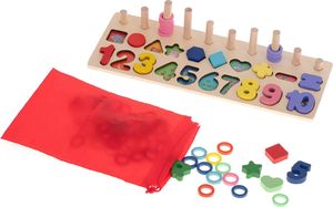 Ikonka Liczydło Drewniane Sorter Cyfry Montessori 2