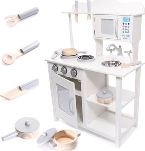 Ikonka Kuchnia drewniana MDF z akcesoriami 85cm 2
