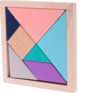 Ikonka Puzzle drewniane układnka logiczna klocki tangram 1