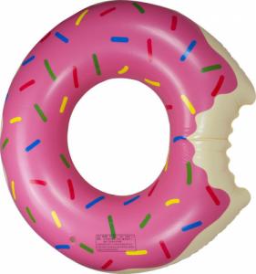 Ikonka Koło dmuchane Donut 110cm różowe 1