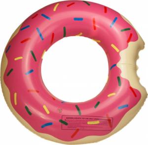 Ikonka Koło dmuchane Donut 80cm różowe 1