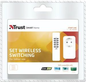 Trust Zestaw: łącznik bezprzewodowy z pilotem i przełącznikiem gniazdkowym do bezprzewodowego sterowania oświetleniem/urządzeniami (AC-1000R) 2