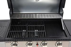 Yato YG-20011 Grill ogrodowy gazowy 14.2 kW 70 cm x 42 cm 12