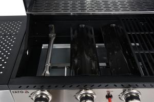 Yato YG-20011 Grill ogrodowy gazowy 14.2 kW 70 cm x 42 cm 15