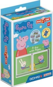 Trefl GEOMAG MagiCube Świnka Peppa / Peppa Pig - Dzień z Peppą - klocki magnetyczne 2el. G048 1