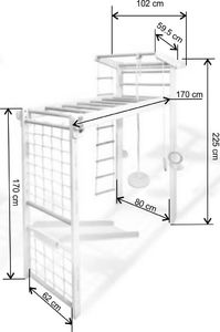 Małpiszon drabinka gimnastyczna Czempion biała 2