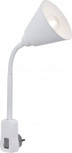 Lampa stołowa Paulmann Lampa wtyczkowa Junus E14 Biały elastyczne ramię 1