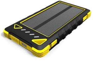 Powerbank PowerNeed Sunen Power Bank 8000mAh z panelem solarnym 0.95W, żółty (S8000Y) 11