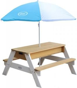 Axi Stół Piknikowy Nick z ławką, parasolem i pojemnikami 1