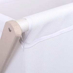 Little Chick London Oddychające łóżeczko dostawne Crib Warm Szare 2