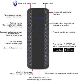 Głośnik Logitech Megaboom czarny (984-000438) 4
