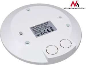 Maclean Czujnik ruchu mikrofalowy sufitowy, MCE133, 2000W zasięg 1m-8m (MCE133) 2
