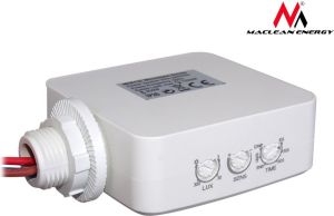 Maclean Czujnik ruchu mikrofalowy do zabudowy MCE137, 1200W zasięg 4m-10m (MCE137) 3