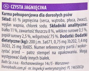 Animonda GranCarno Single Protein smak: jagnięcina - puszka 400 g 2