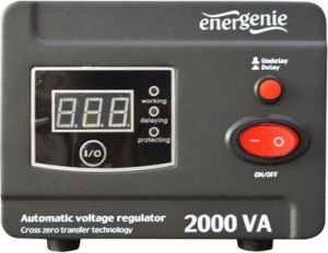 Energenie Stabilizator napięcia AVR LED 220V 2000VA 2 x Schuko (EG-AVR-D2000-01) 1