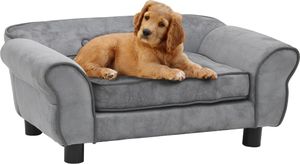 vidaXL Sofa dla psa szara 72x45x30 cm 1