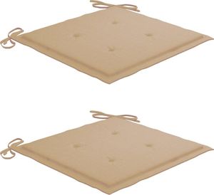 vidaXL Krzesła ogrodowe ze stolikiem i poduszkami, drewno akacjowe 6