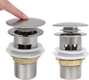 vidaXL Korek automatyczny klik-klak chrom (149059) 2