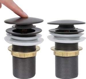 vidaXL Korek klik-klak bez przelewu, szary, 6,4x6,4x9,1 cm 2