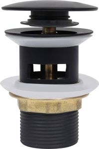 vidaXL Korek przelewowy klik-klak, czarny, 6,4x6,4x9,1 cm 5