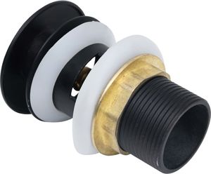 vidaXL Korek przelewowy klik-klak, czarny, 6,4x6,4x9,1 cm 6