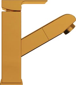 Bateria umywalkowa vidaXL Bateria umywalkowa z wyciąganą wylewką, złota, 157x172 mm 3