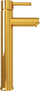 Bateria umywalkowa vidaXL stojąca złoty (149089) 3