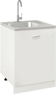 Zlewozmywak vidaXL  z ociekaczem 60x60cm stal 4