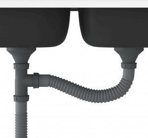 Zlewozmywak vidaXL Zlew kuchenny dwukomorowy, srebrny, 800x600x155 mm, stal 6