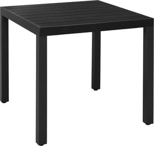 vidaXL 5-częściowy zestaw mebli ogrodowych, aluminiowy, czarny 8