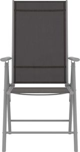 vidaXL 7-cz. zestaw mebli jadalnianych do ogrodu, aluminium 5