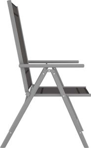 vidaXL 7-cz. zestaw mebli jadalnianych do ogrodu, aluminium 6