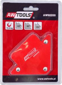 AWTools AWTOOLS KĄTOWNIK SPAWALNICZY MAGNETYCZNY 11,5KG.82x120x13 AW50200 1