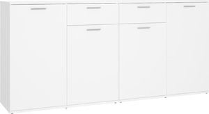 vidaXL Szafka, biała, 160x36x75 cm, płyta 2