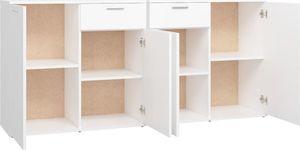 vidaXL Szafka, biała, 160x36x75 cm, płyta 8